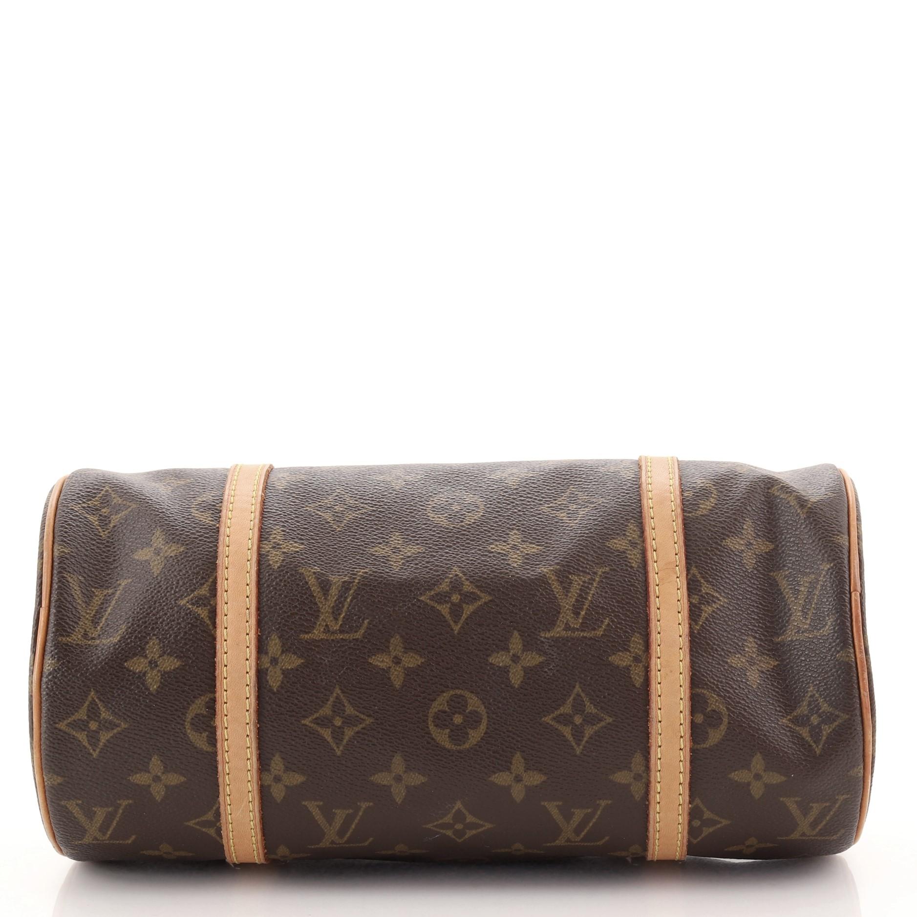 Black Louis Vuitton Papillon Handbag Monogram Canvas 26