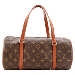 Louis Vuitton Papillon Handtasche Monogramm Segeltuch 30