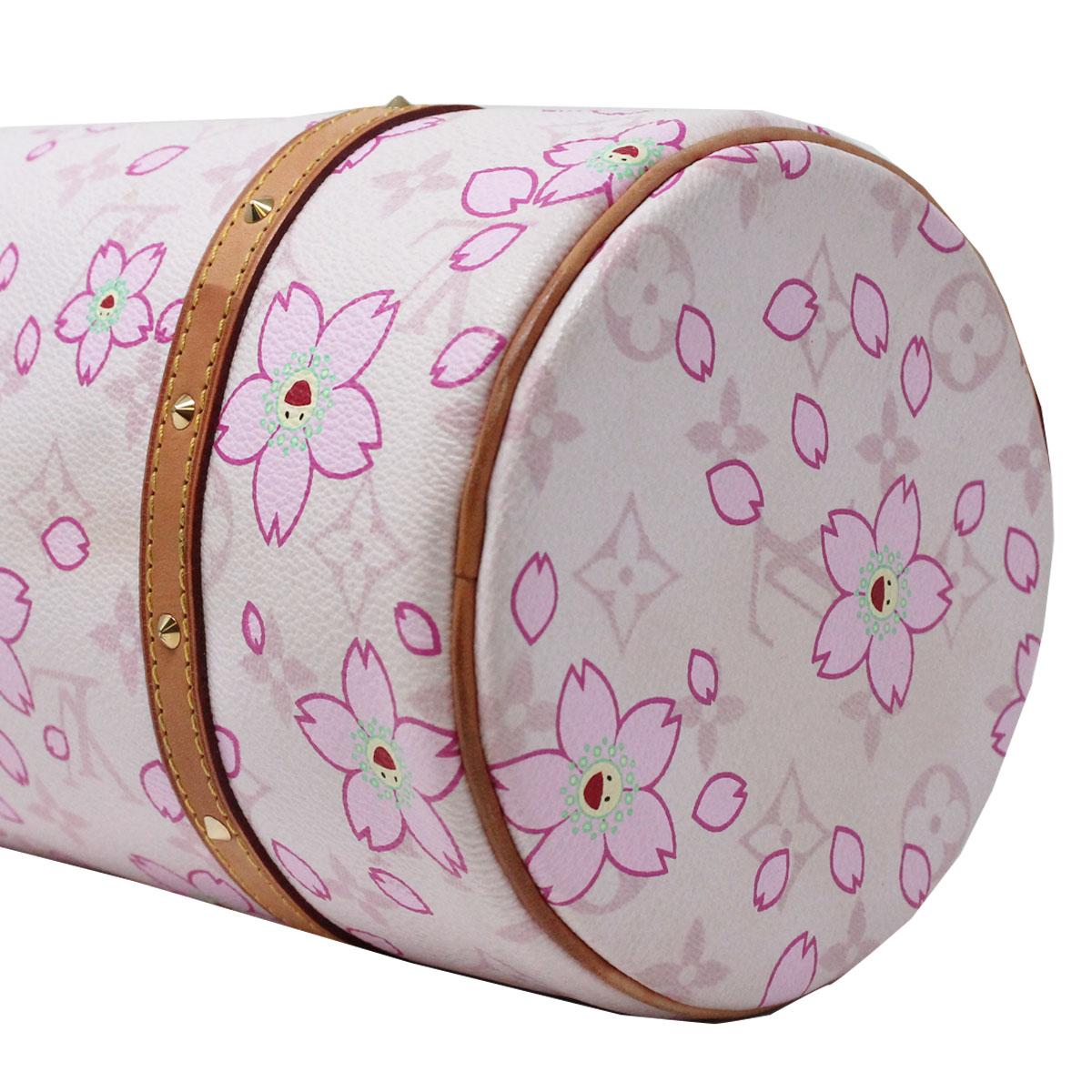 Louis Vuitton Papillon Monogram Cherry Blossom Pink Satchel 4