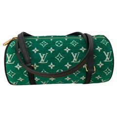 Louis Vuitton Papillon Trunk 26 Green Monogram Velvet and Leather
