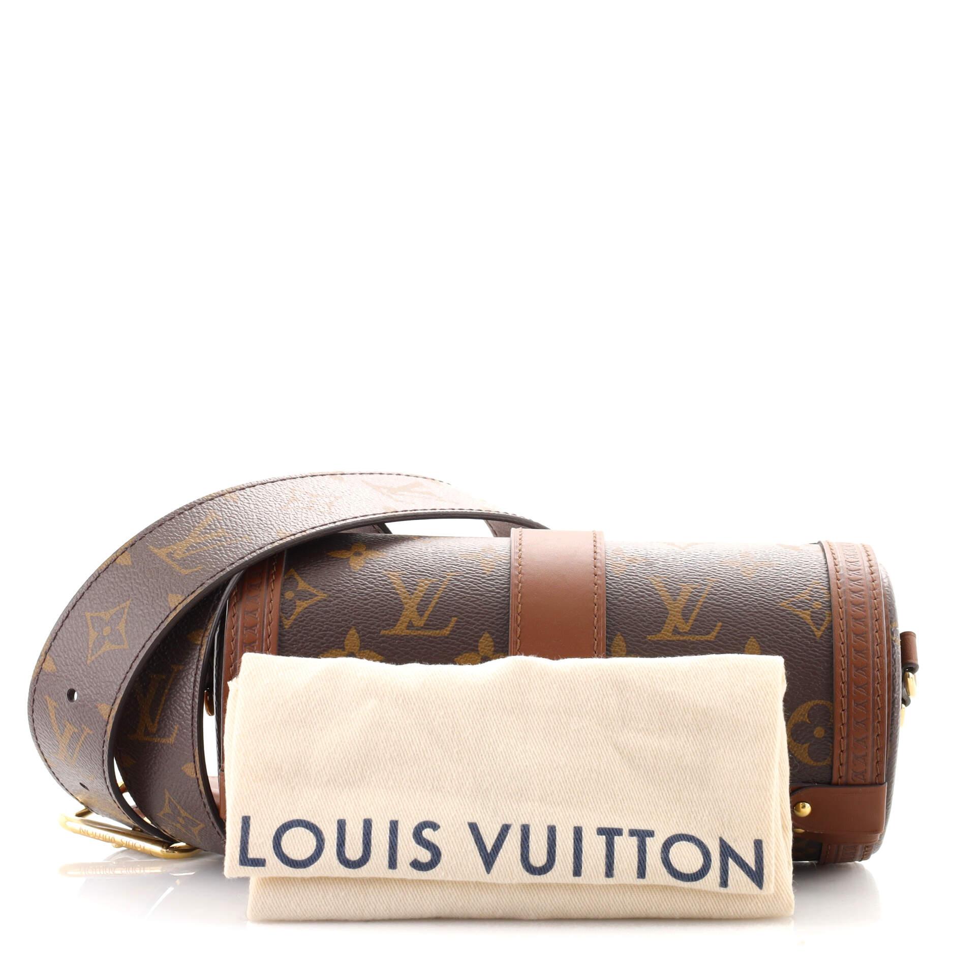 Authentic Louis Vuitton Monogram Papillon Trunk with Chain Strap Messenger  Bag – Italy Station