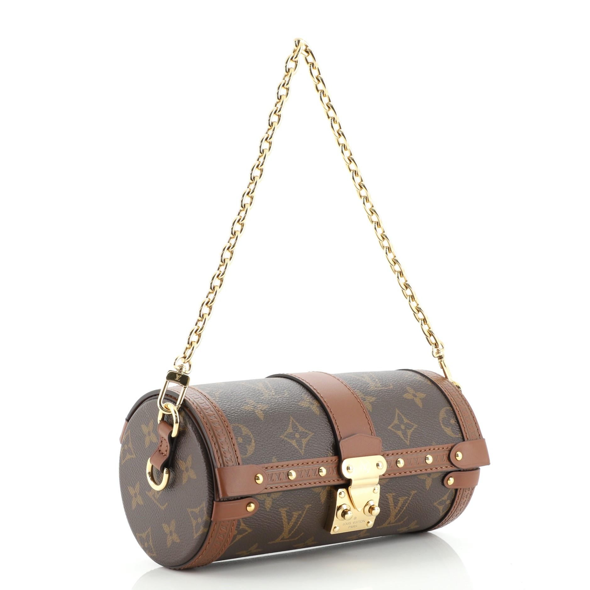 Louis Vuitton Papillon Trunk-Tasche Monogramm Segeltuch (Braun)