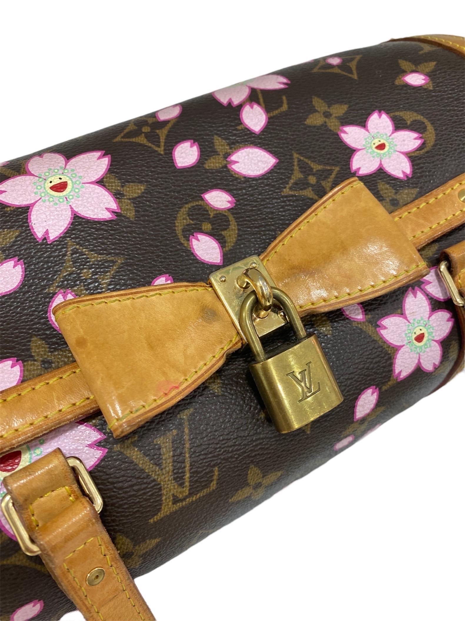Women's  Louis Vuitton Papillon x Takashi Murakami Limited Edition Shoulder Bag For Sale