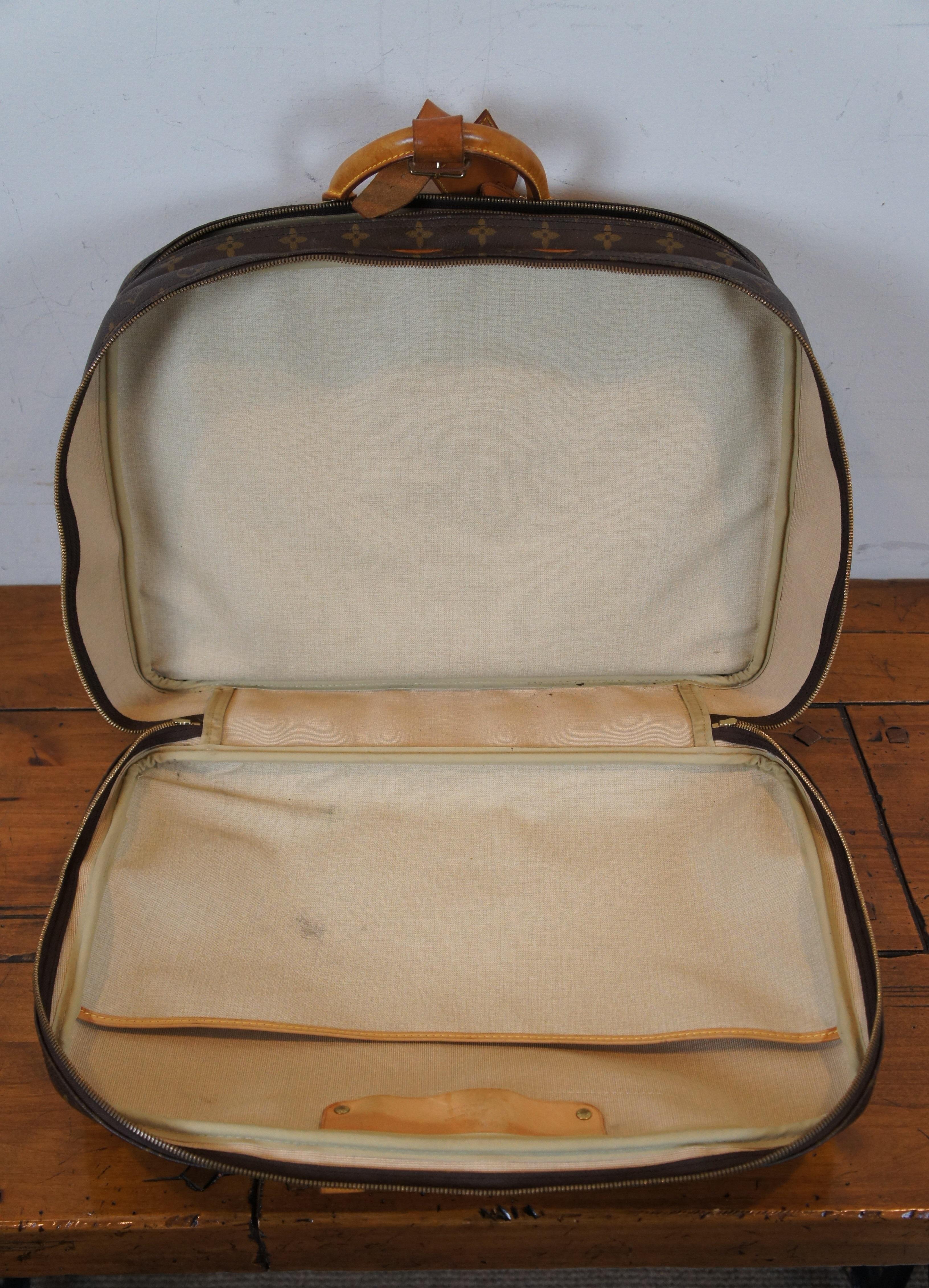 20th Century Louis Vuitton Paris Alize 24 Heures Brown Monogram Boston Duffel Travel Bag For Sale