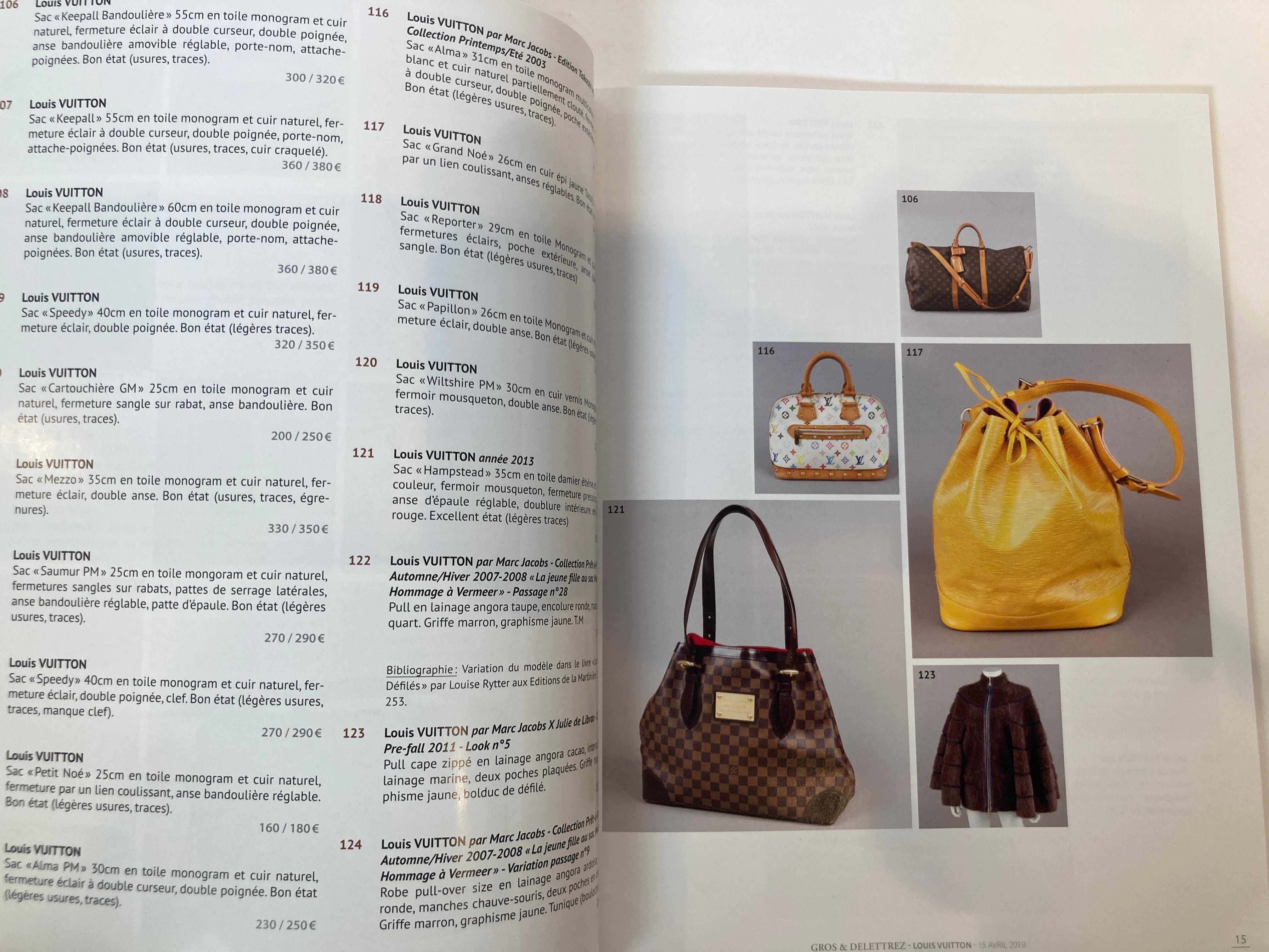 Louis Vuitton Paris Auction Catalog 2019  by Gros & Delettrez For Sale 3