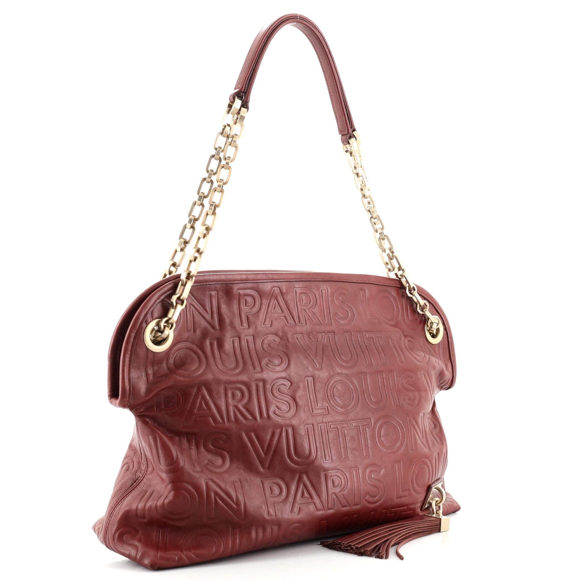 Louis Vuitton Pariser Souple Wish-Tasche aus Leder (Braun)