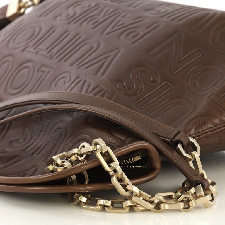 Louis Vuitton Limited Edition Chocolate Leather Paris Souple Wish