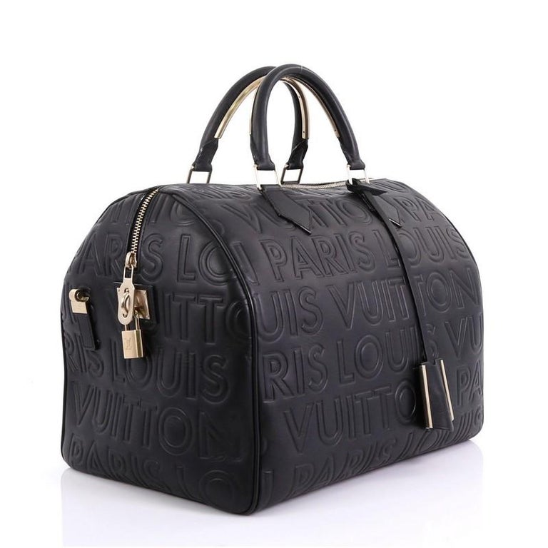 Louis Vuitton Paris Speedy Cube Bag Embossed Leather 30 at Louis Vuitton Paris Speedy Cube Bag Embossed Leather 30 at