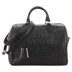 Louis Vuitton Paris Speedy Cube Bag Embossed Leather 30