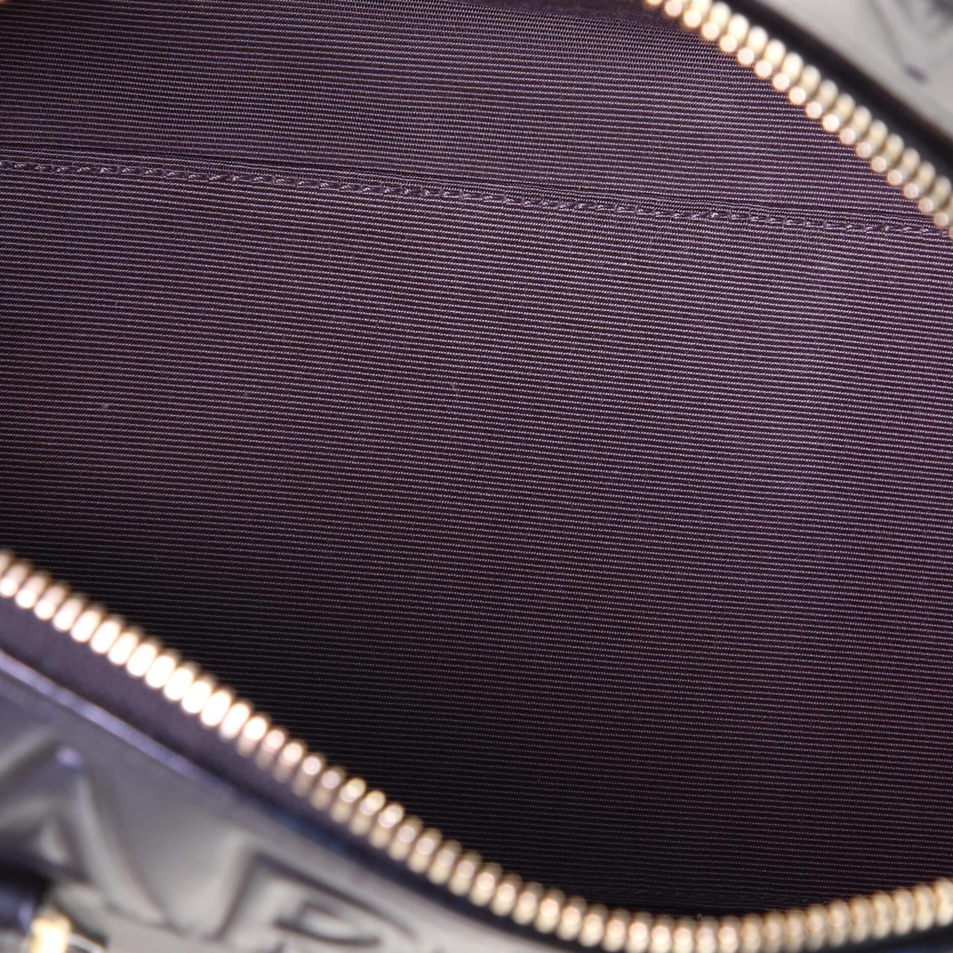Women's or Men's Louis Vuitton Paris Speedy Cube Bag Embossed Leather Mini