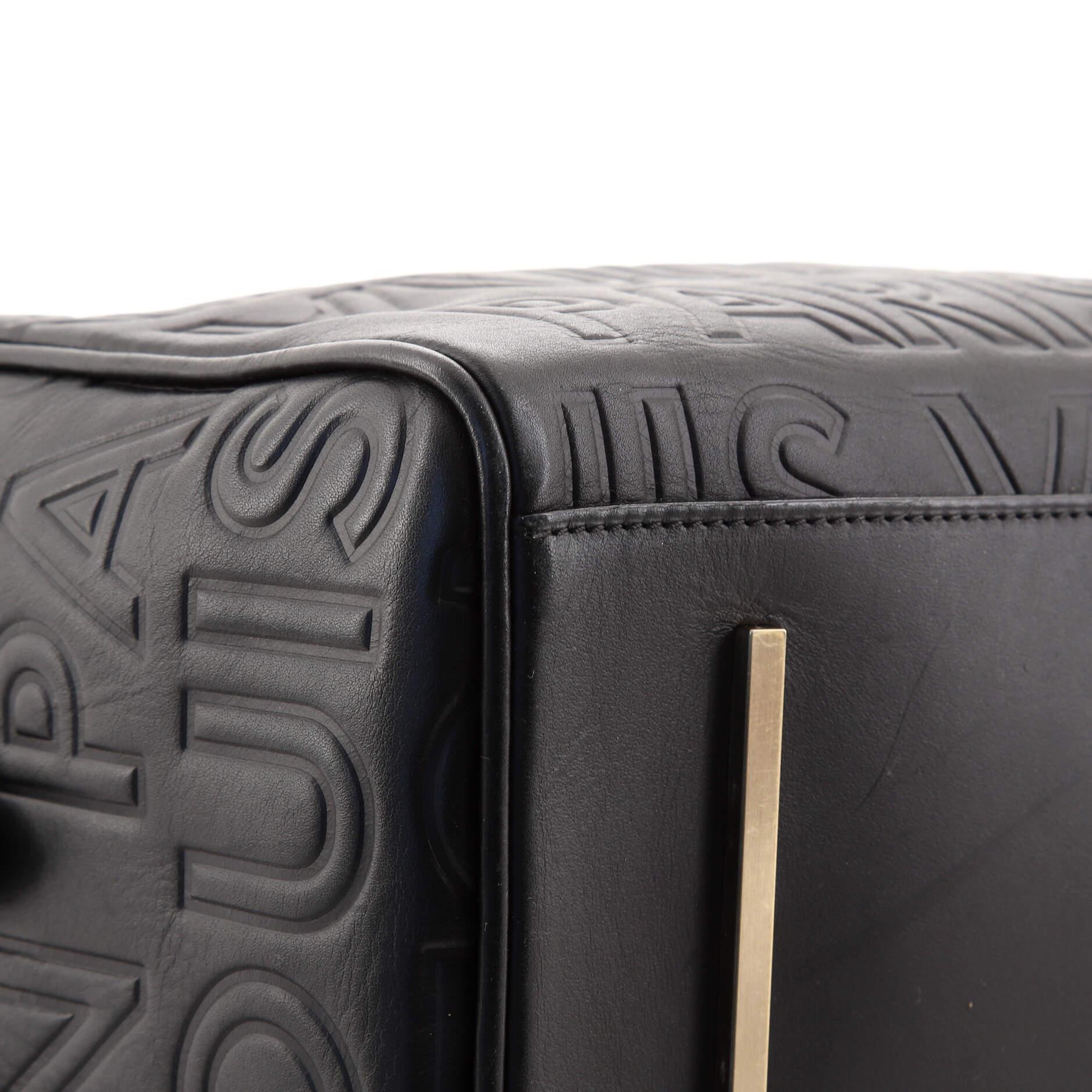 Louis Vuitton Paris Speedy Cube Bag Embossed Leather Mini 2