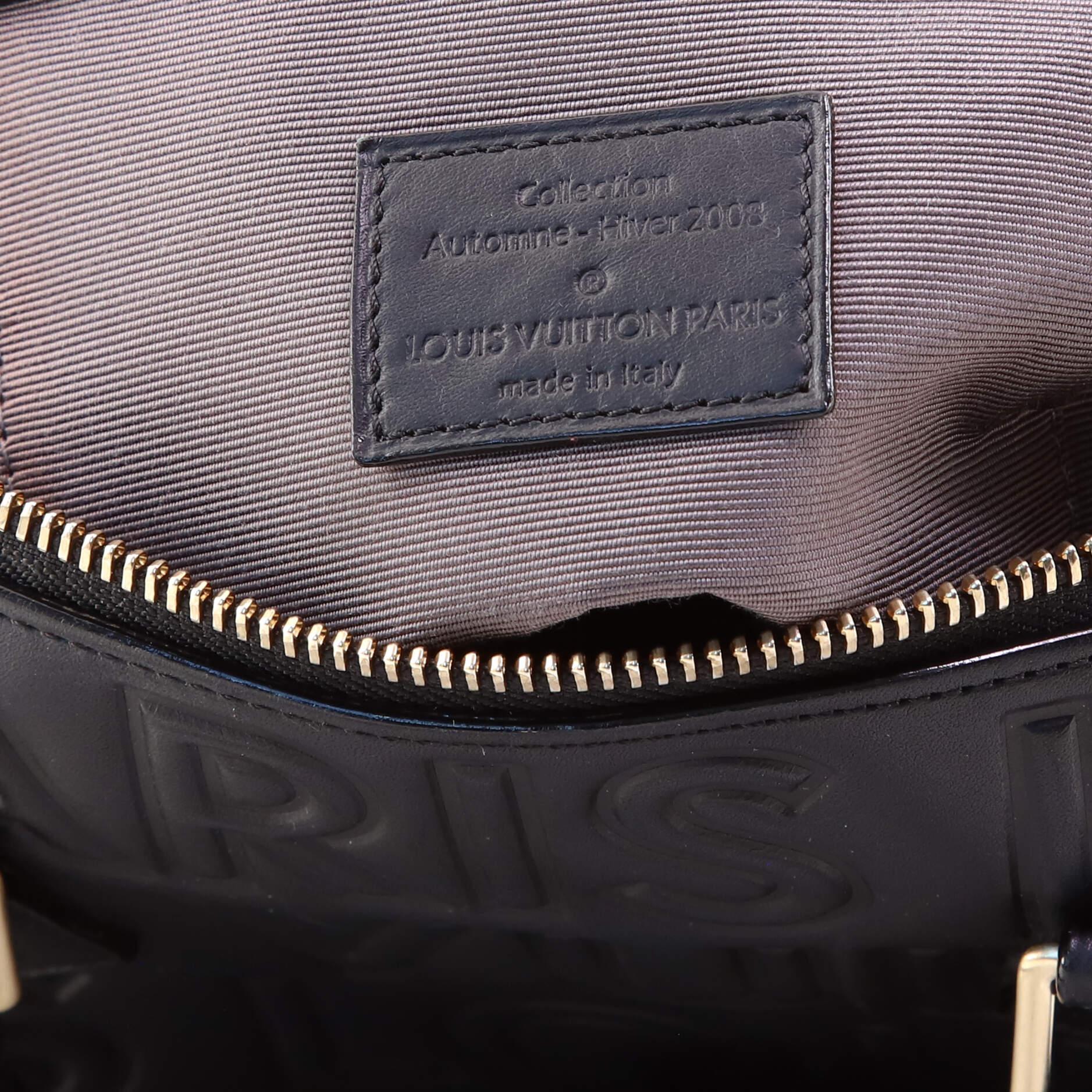 Louis Vuitton Paris Speedy Cube Bag Embossed Leather Mini 3
