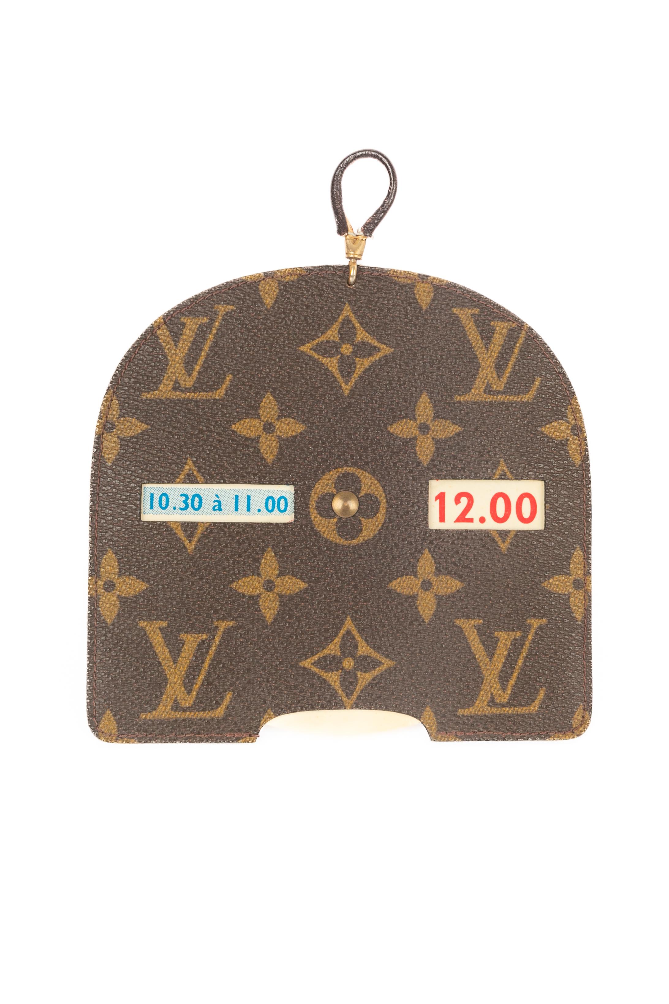 Brown Louis Vuitton parking disk For Sale