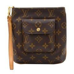 Louis Vuitton Partition Monogram Canvas Wristlet Bag