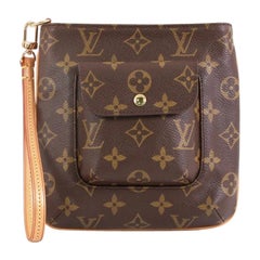 Louis Vuitton Partition Wristlet Clutch Monogram Canvas