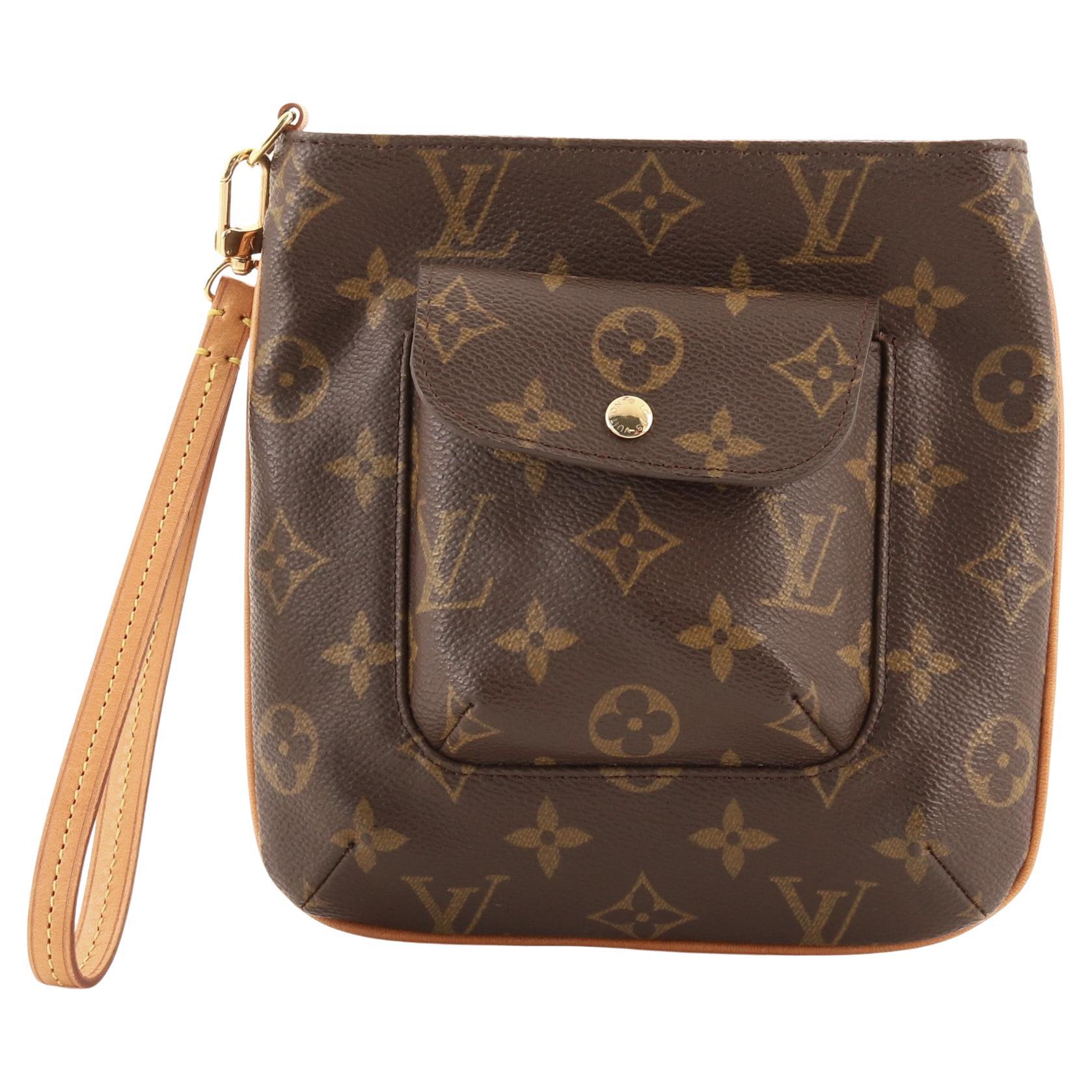 Louis Vuitton Partition Wristlet Clutch Monogram Canvas