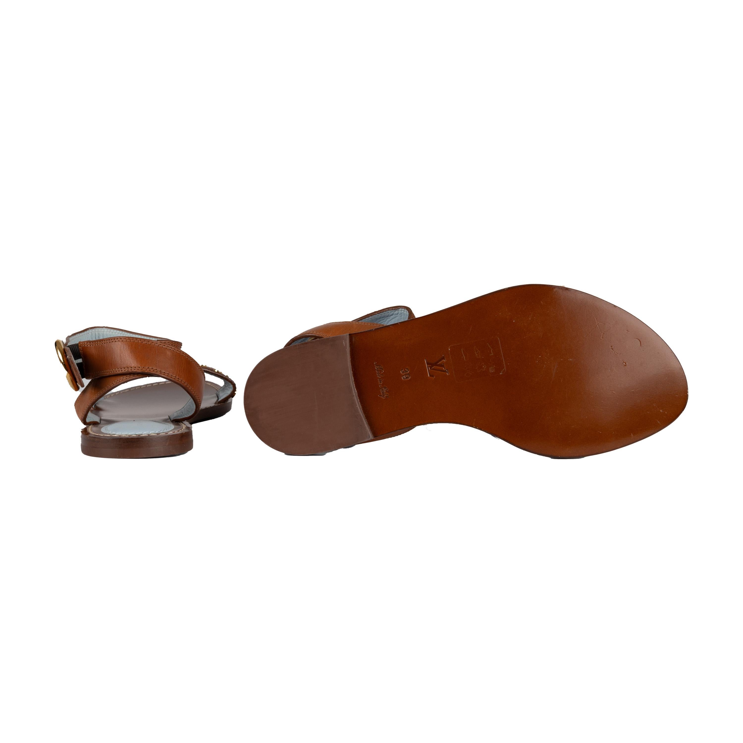 Louis Vuitton Passenger Flat Sandals - '20s For Sale 2