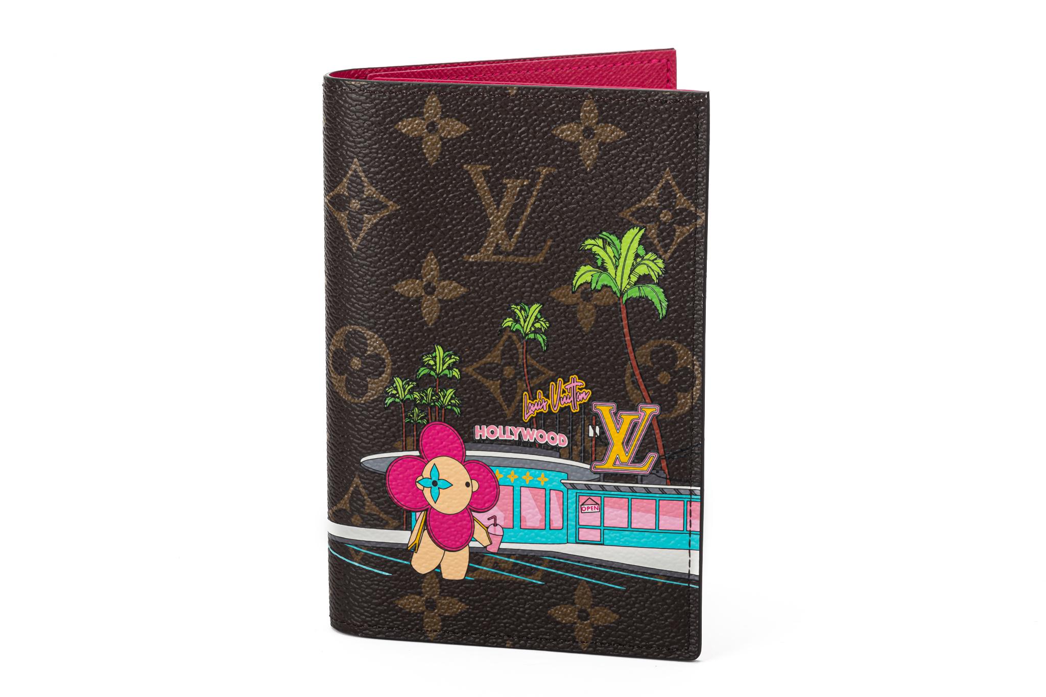 Black Louis Vuitton Passport Cover Hollywood For Sale