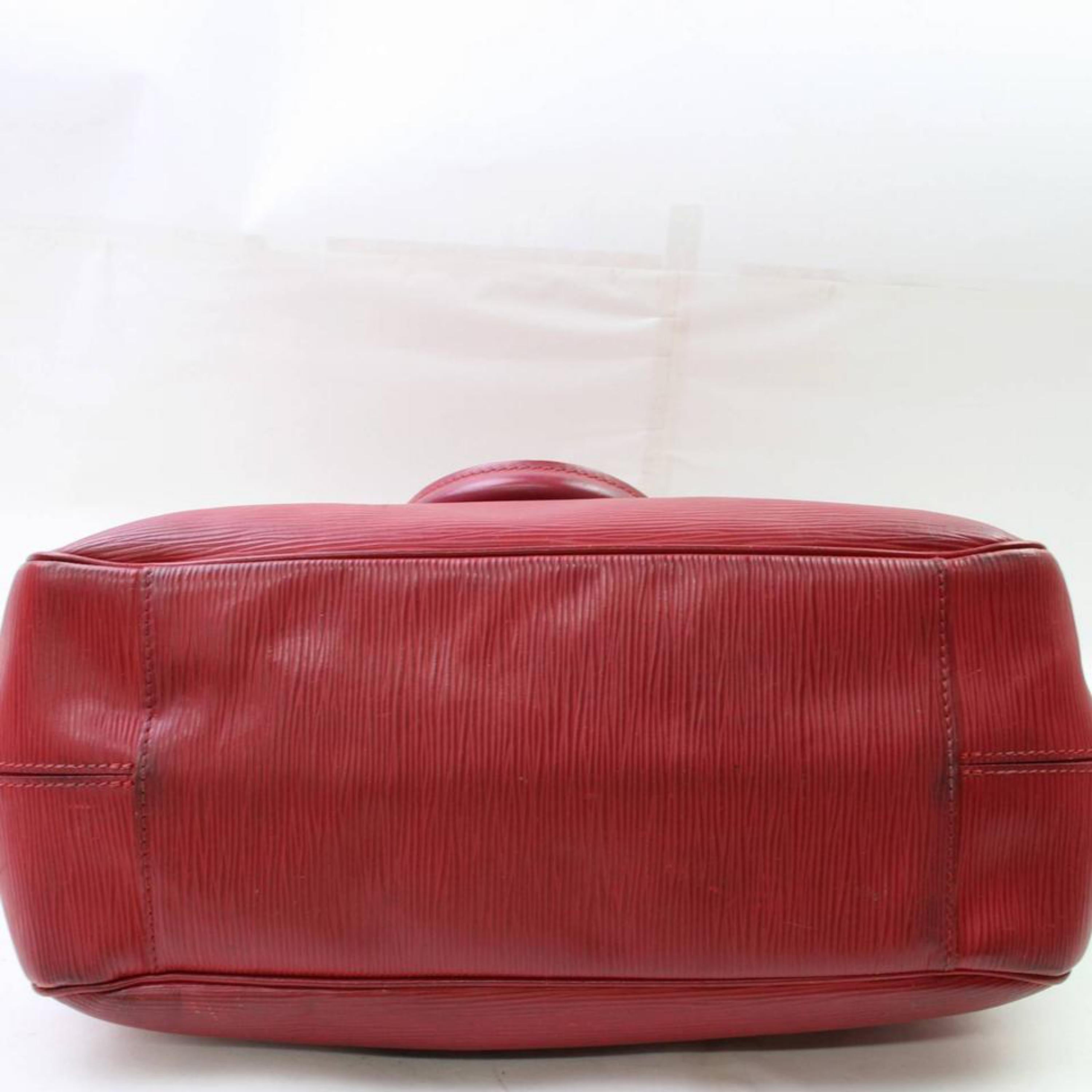 Louis Vuitton Passy Epi Pm 866705 Red Leather Satchel For Sale 2