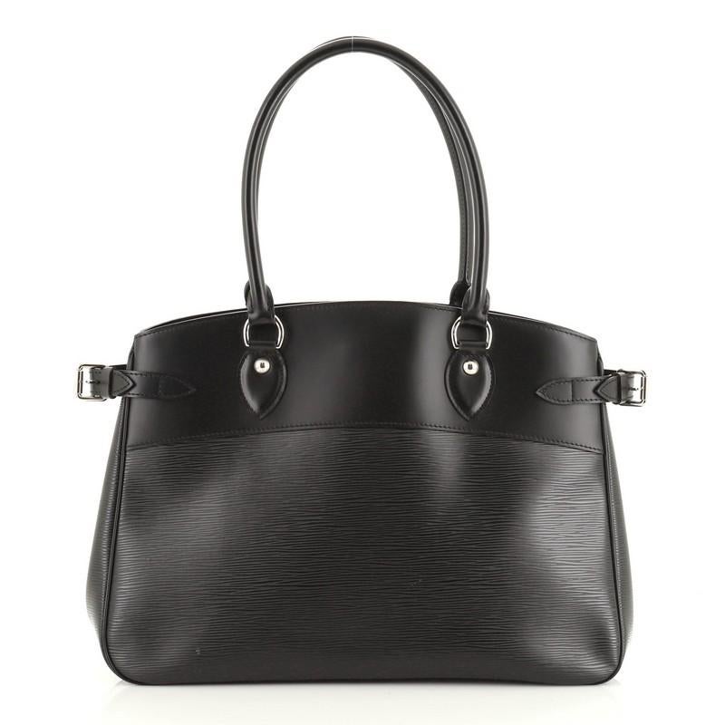 Black Louis Vuitton Passy Handbag Epi Leather GM