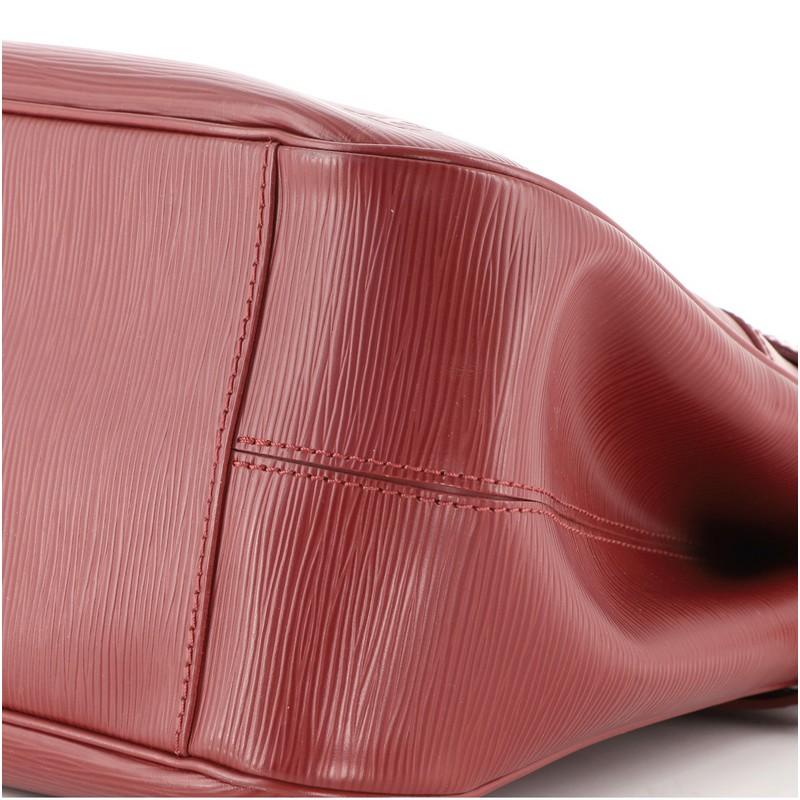 Brown Louis Vuitton Passy Tote Epi Leather PM