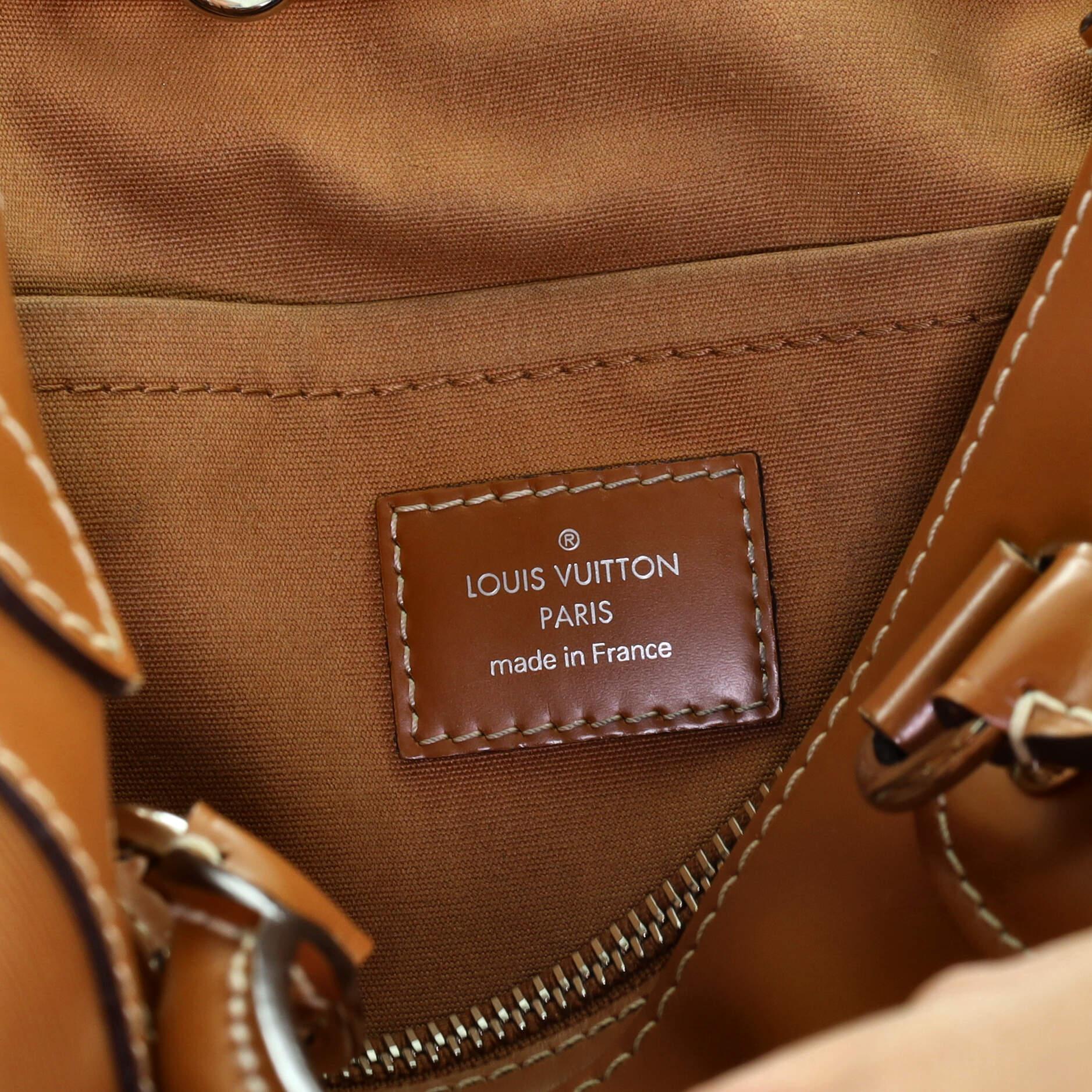 Brown Louis Vuitton Passy Tote Epi Leather PM