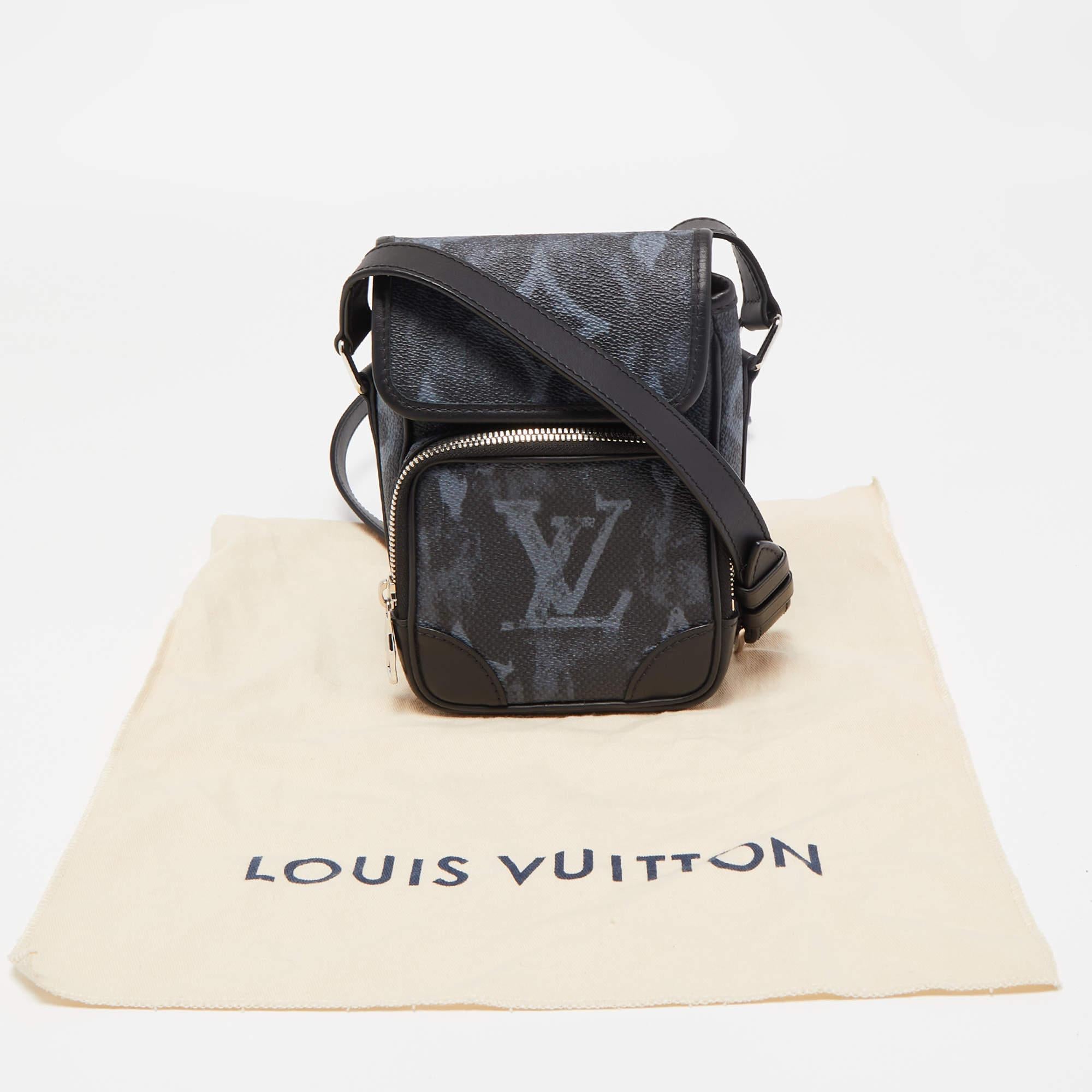 Louis Vuitton Pastel Black Monogram Amazone Messenger Bag 6