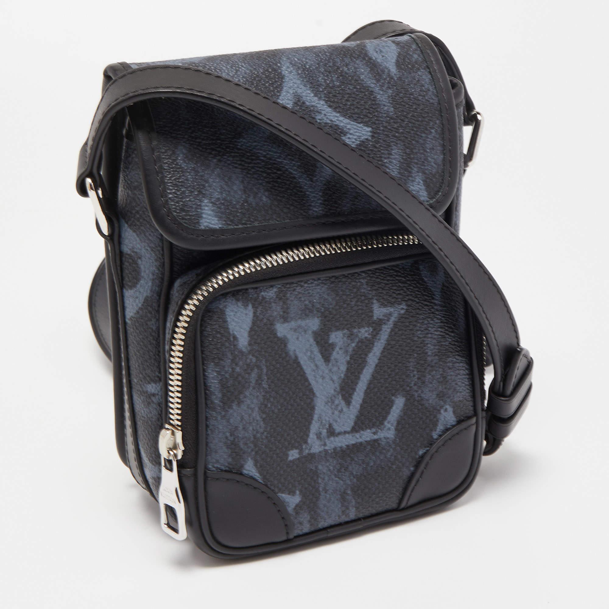 Louis Vuitton Pastel Black Monogram Amazone Messenger Bag 2