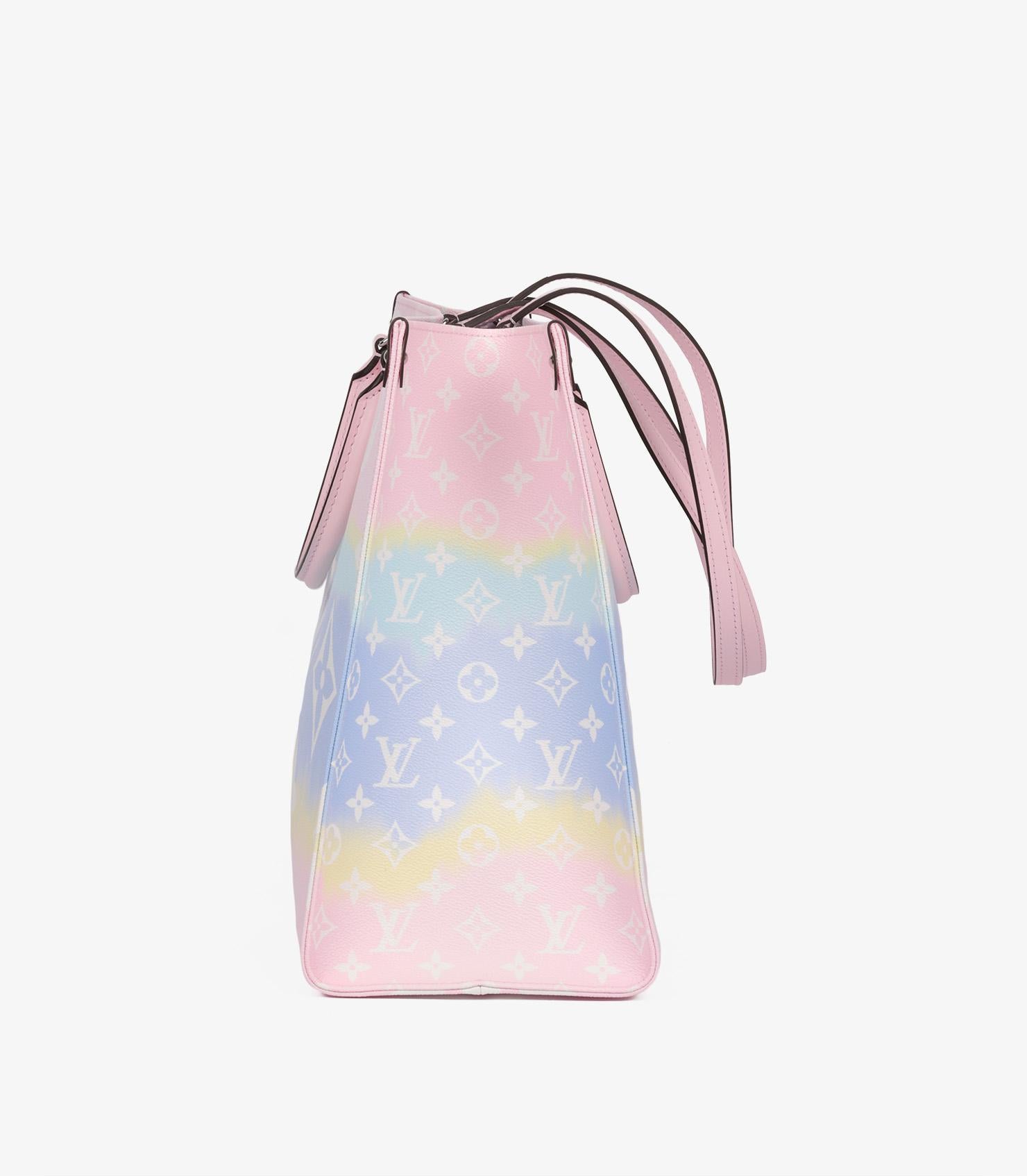 Louis Vuitton Pastel Pink Giant Monogram Escale Onthego GM In Excellent Condition In Bishop's Stortford, Hertfordshire