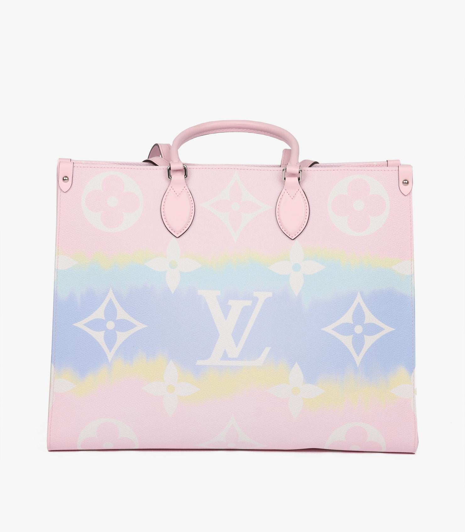 Louis Vuitton Pastel Pink Giant Monogram Onthego GM For Sale 1