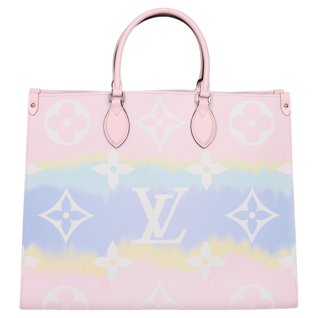 Louis Vuitton Pastel Pink Giant Monogram Onthego GM For Sale At 1stDibs