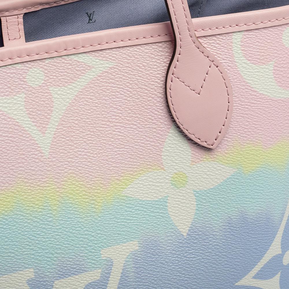 Louis Vuitton Pastel Tie Dye Monogram Canvas Neverfull Escale MM Bag 2