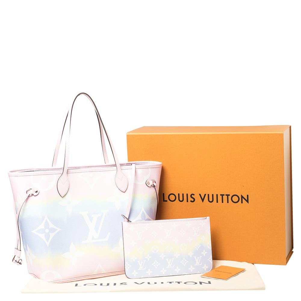 Louis Vuitton Pastell Tie Dye Monogramm Canvas Neverfull Escale MM Tasche 5
