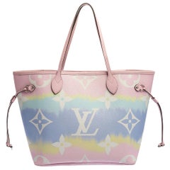 Louis Vuitton Pastell Tie Dye Monogramm Canvas Neverfull Escale MM Tasche