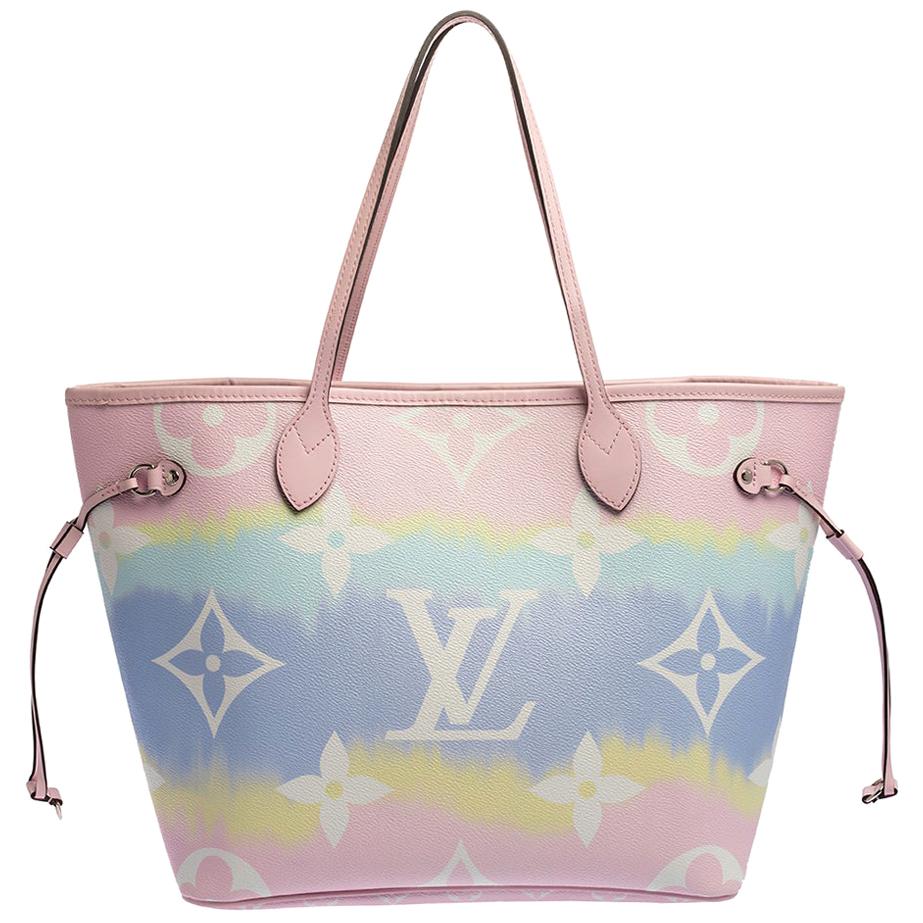Louis Vuitton Blue Escale Neverfull Bag and Pouch Set - A World Of