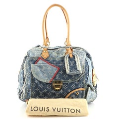 Louis Vuitton Patchwork Bowly Handtasche aus Denim