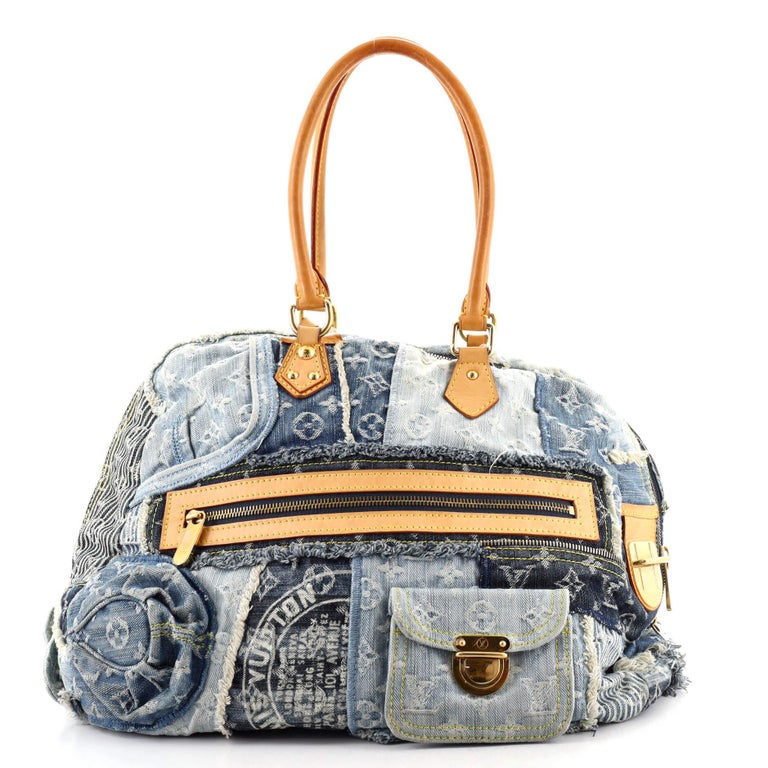 Louis Vuitton Patchwork Bowly Handbag Denim at 1stDibs  louis vuitton  patchwork bag, patchwork denim bowly louis vuitton, louis vuitton denim  patchwork bag