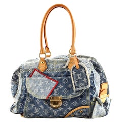 Louis Vuitton Patchwork Bowly Handbag Denim