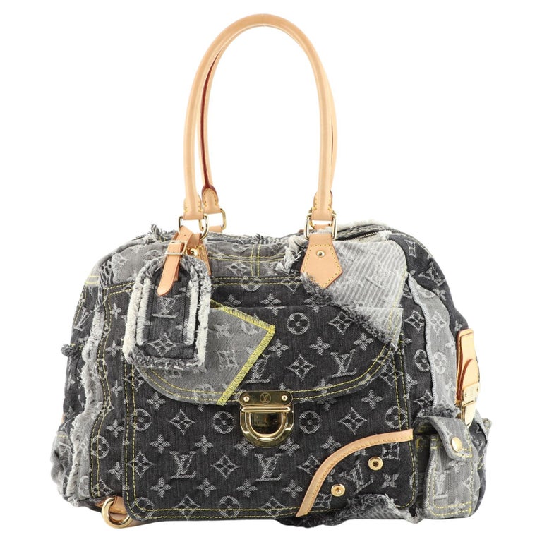 Louis Vuitton Patchwork Bowly Handbag Denim at 1stDibs