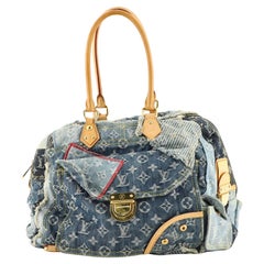 Louis Vuitton Limited Denim Patchwork City Pouch Wristlet Bag 97lv32