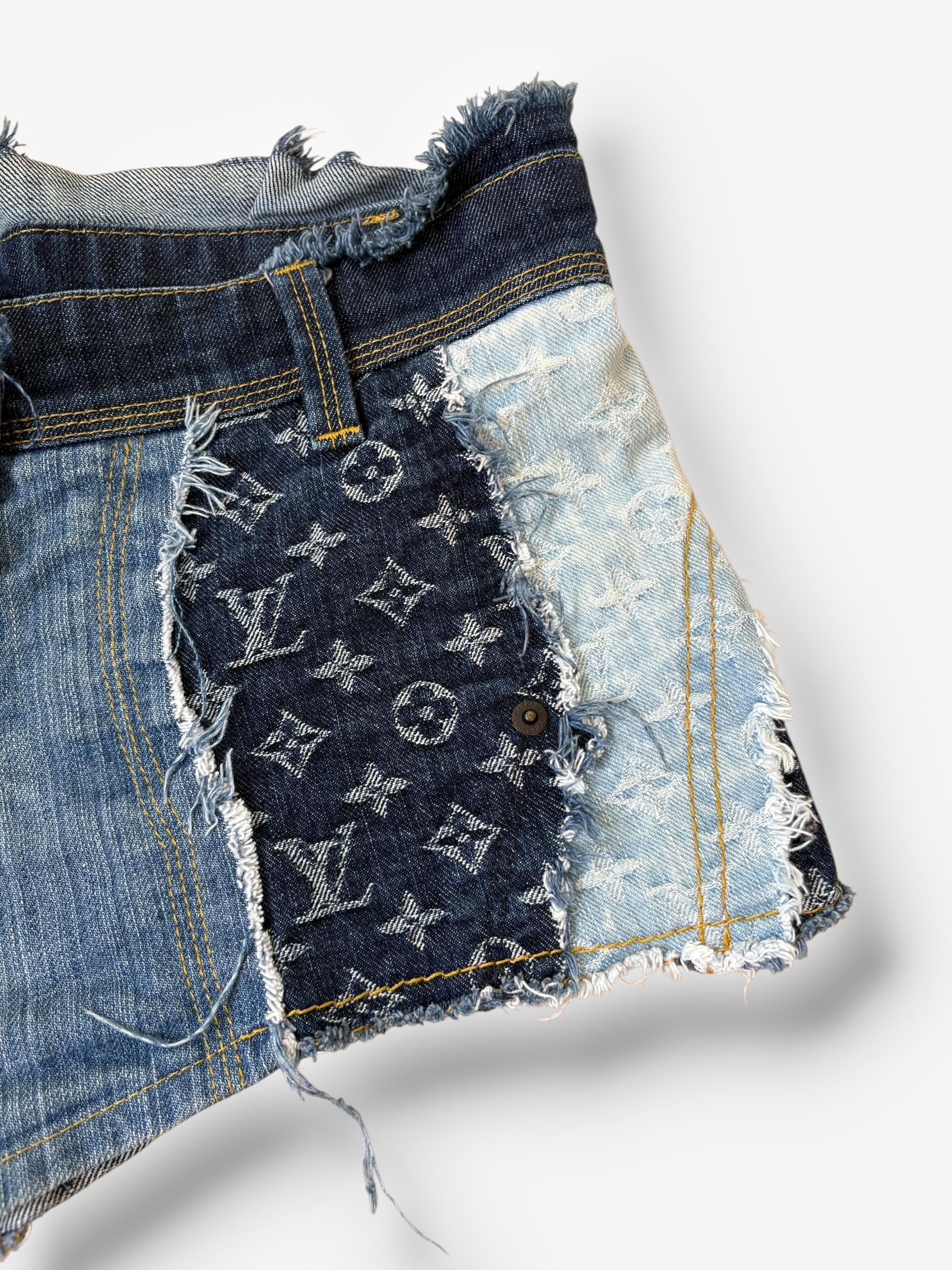 Donna Pantaloncini di jeans patchwork Louis Vuitton, 2007u2028 in vendita