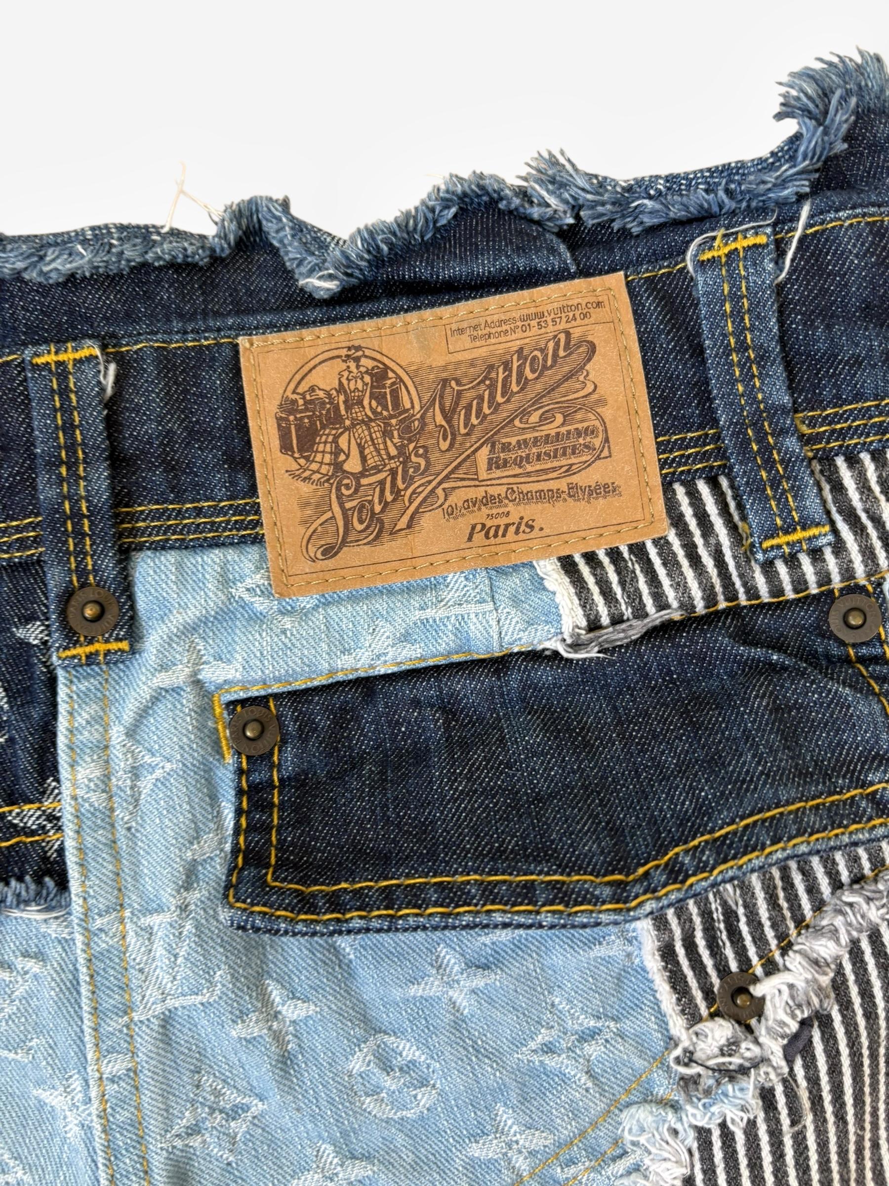 Pantaloncini di jeans patchwork Louis Vuitton, 2007u2028 in vendita 2