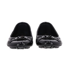 Louis Vuitton Patent Calfskin 'LV' Logo Oxford Ballerina Flats