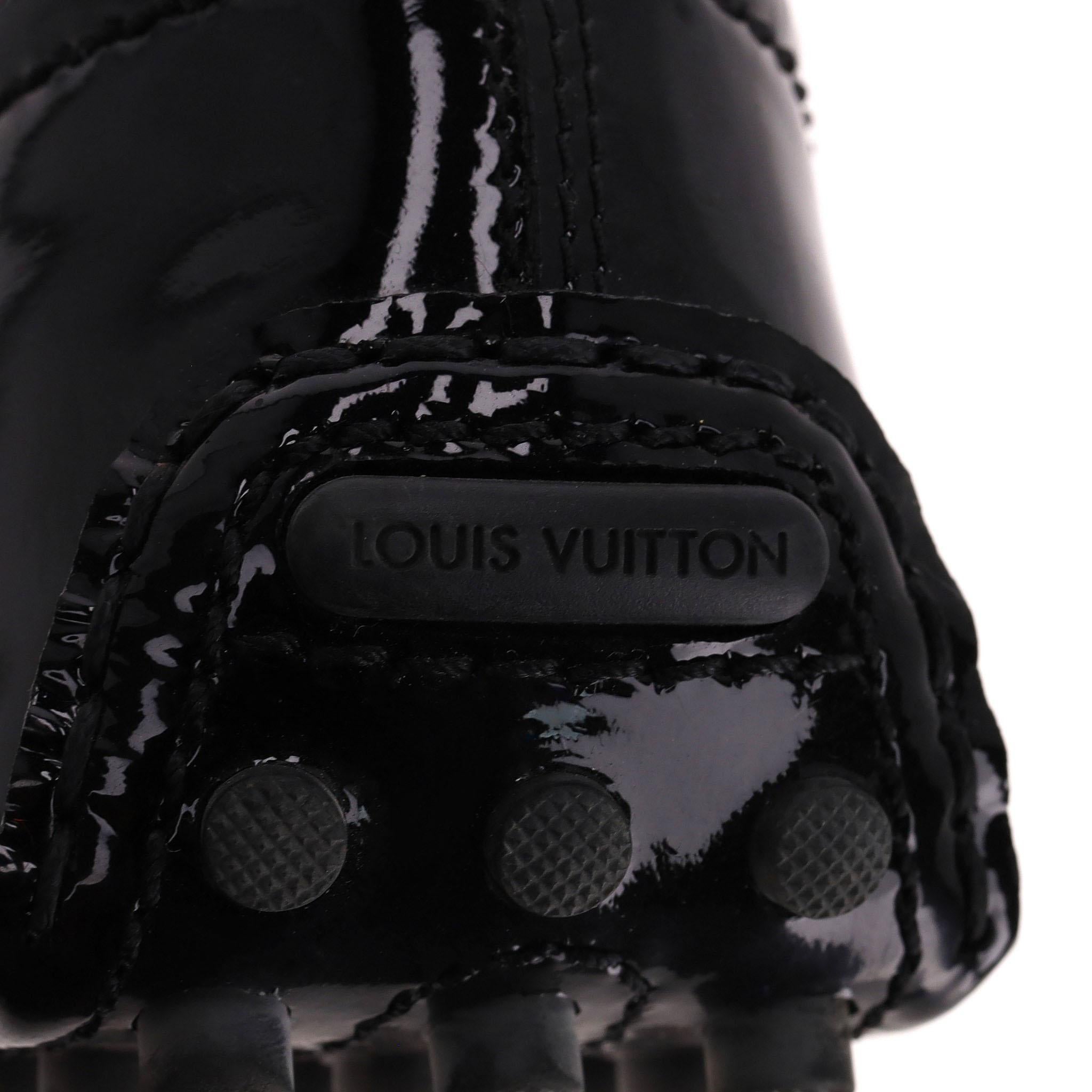 Bailarinas Oxford Louis Vuitton de charol de piel de becerro con el logotipo 