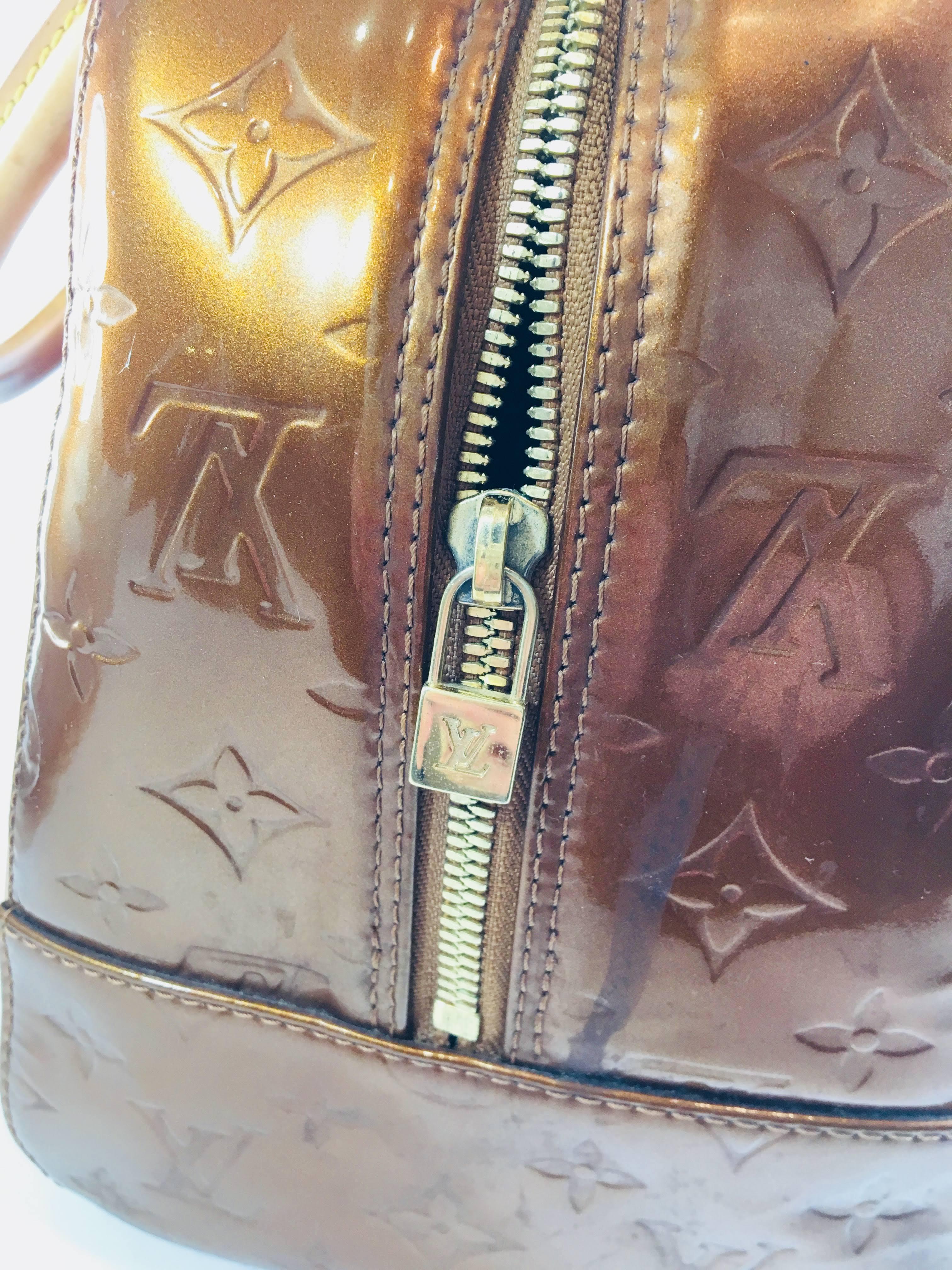 Louis Vuitton Patent Leather Handle Bag 2