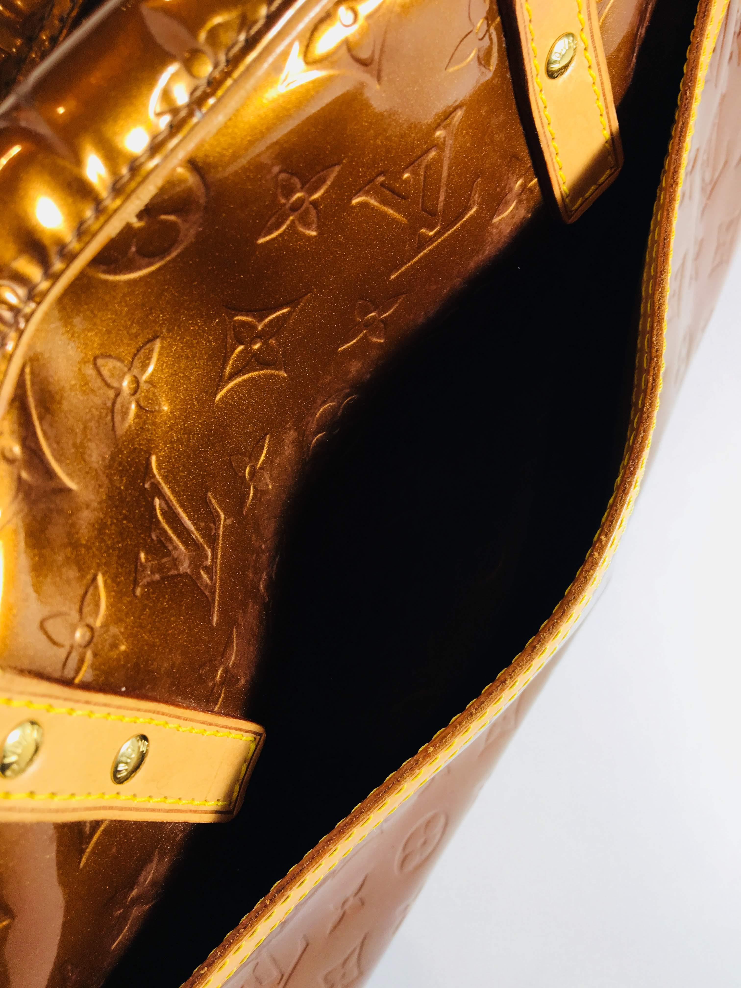 Louis Vuitton Patent Leather Handle Bag 5