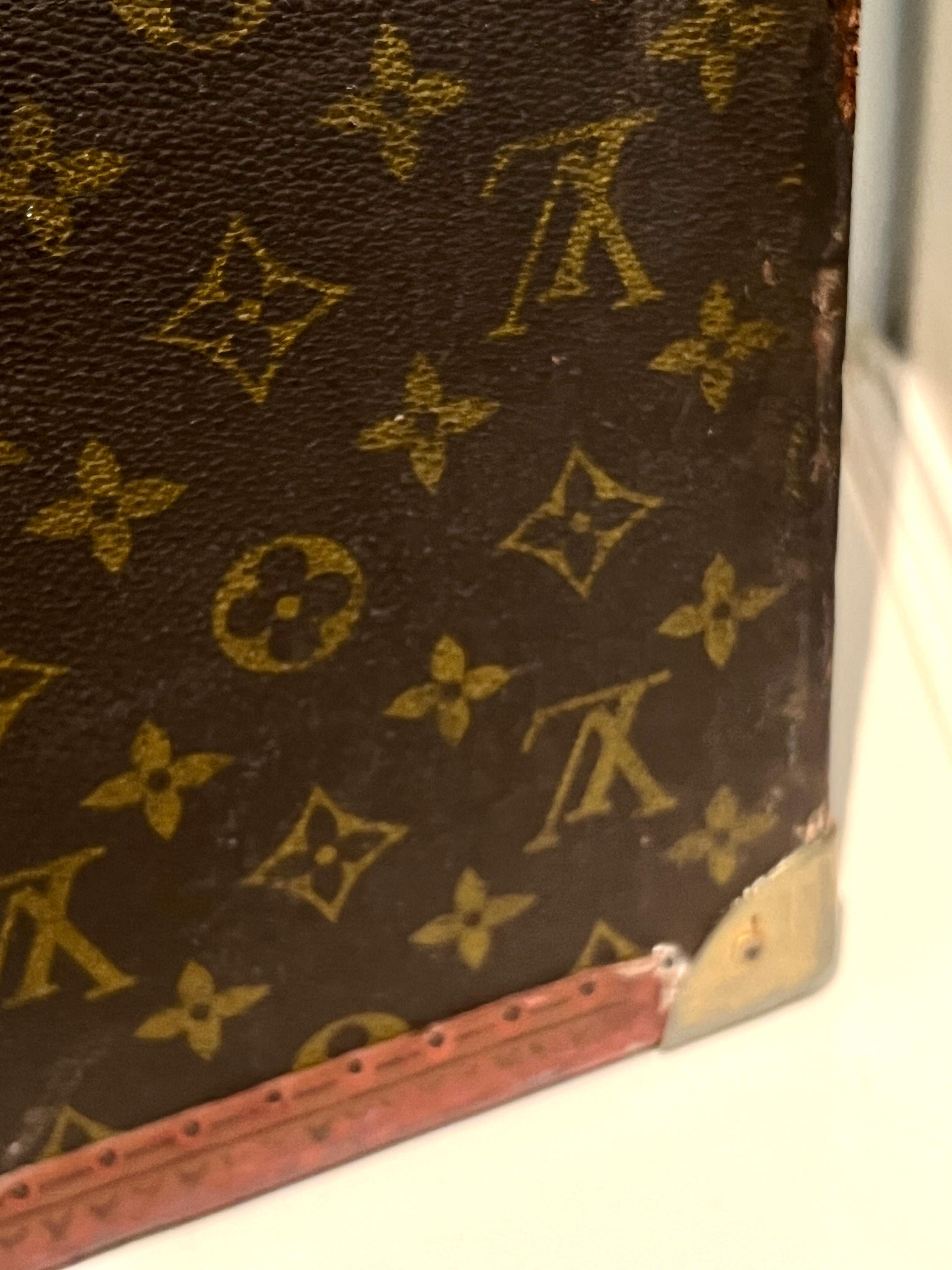 Maletas Louis Vuitton Patinadas Alzer Hard Case Vintage Latón en venta