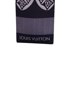 Louis Vuitton Patterned Scarf in Black Cotton