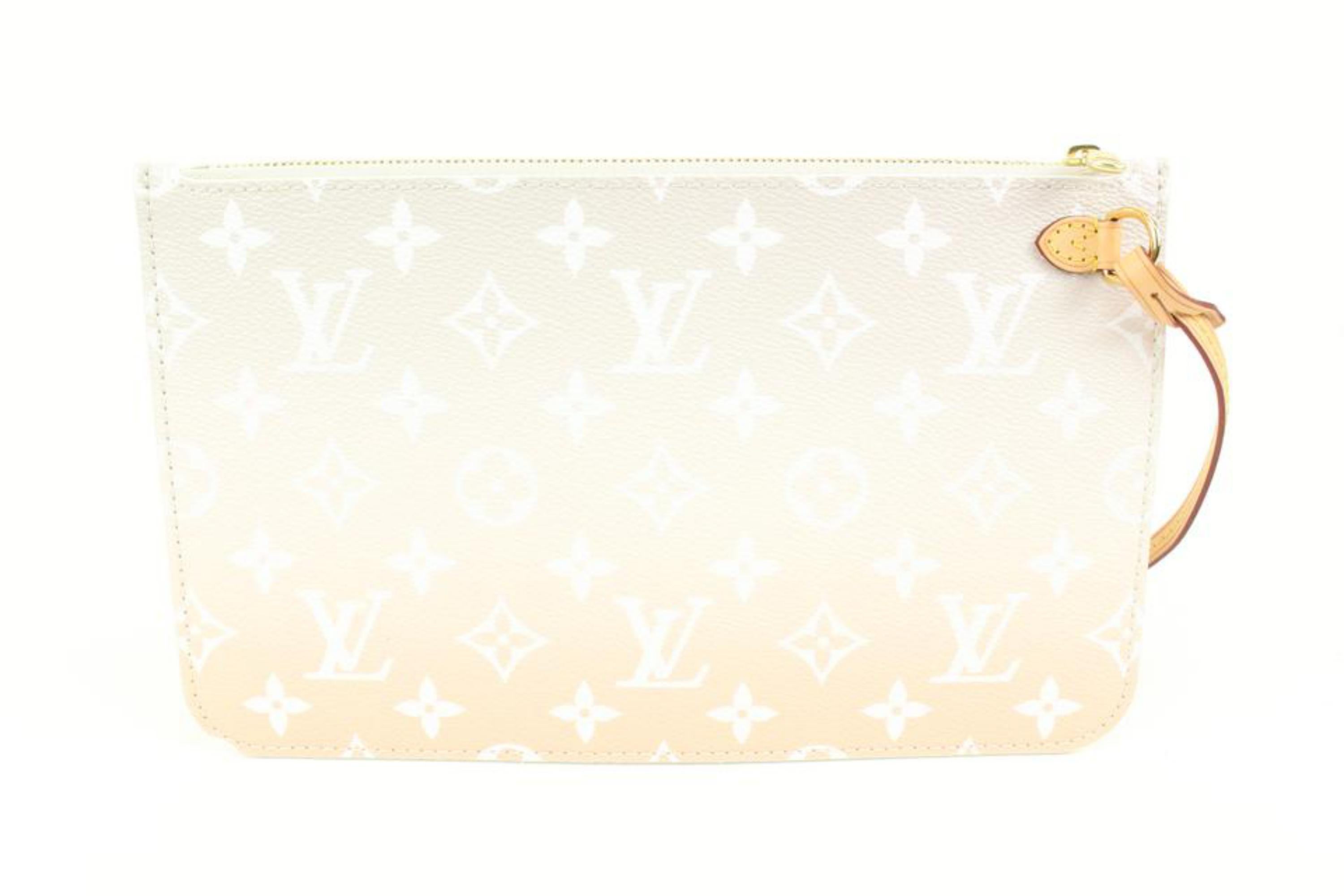 Louis Vuitton Peach Mist Monogram By the Pool Neverfull Pochette MM Pouch 87lk41 3