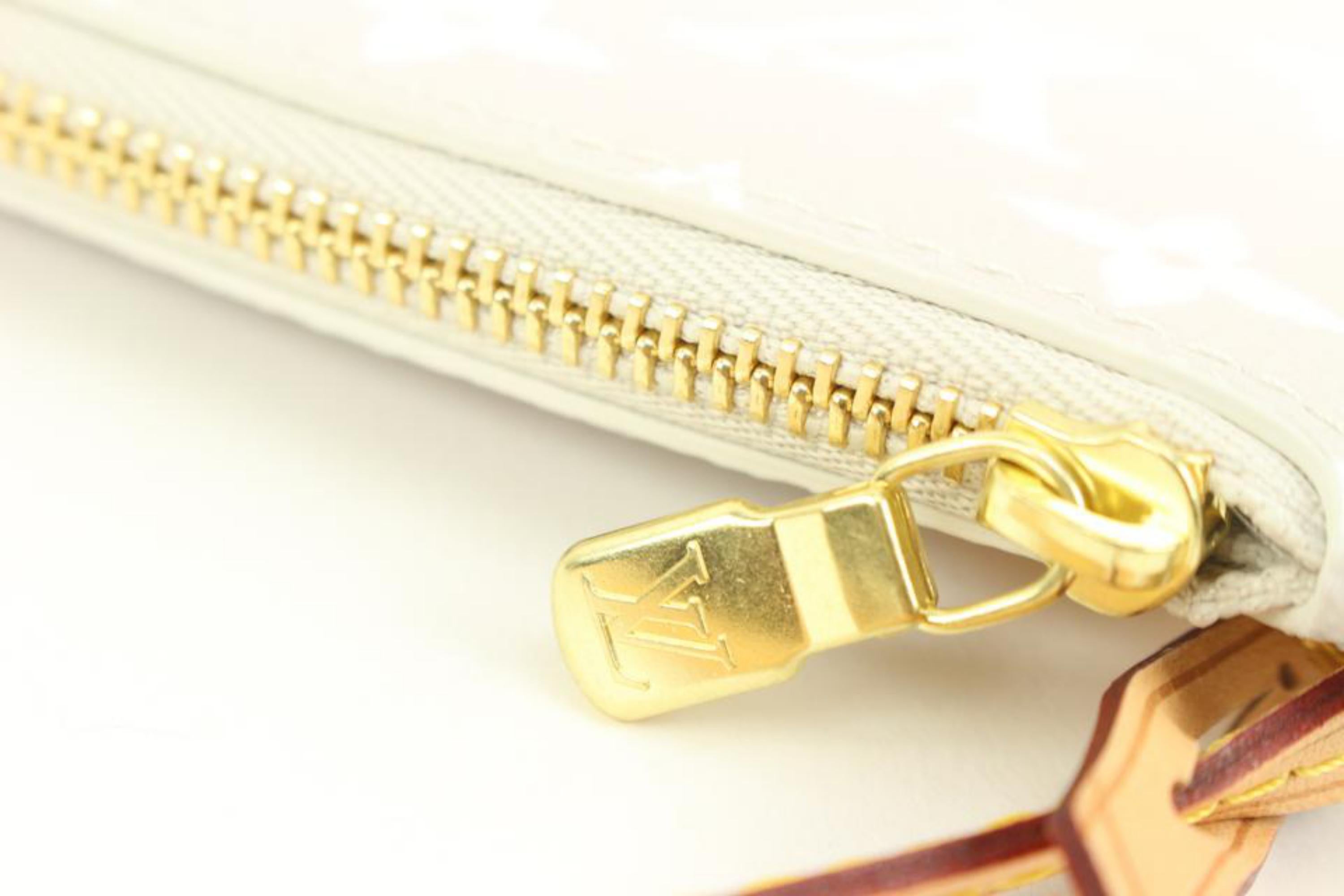 Louis Vuitton Peach Mist Monogram By the Pool Neverfull Pochette MM Pouch 87lk41 In New Condition In Dix hills, NY